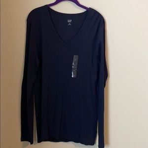 GAP Navy Blue Long Sleeve Shirt Size XXL